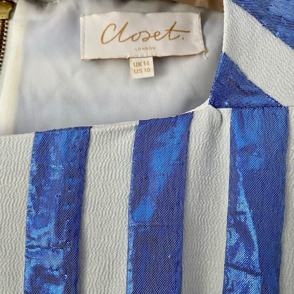 Closet London Iridescent Mermaid Stripe Dress - Picture 13 of 17